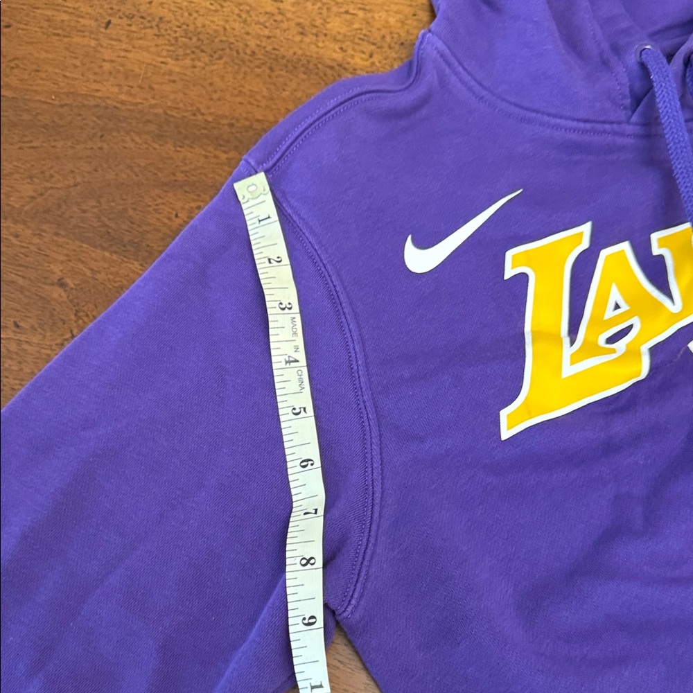 Purple Lakers Hoodie Nike #2 on Back BALL Sweater Hoodie Size Small NBA - Picture 11 of 16
